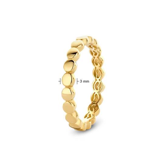14 kt Ring - Secret Hearts oval- 3mm