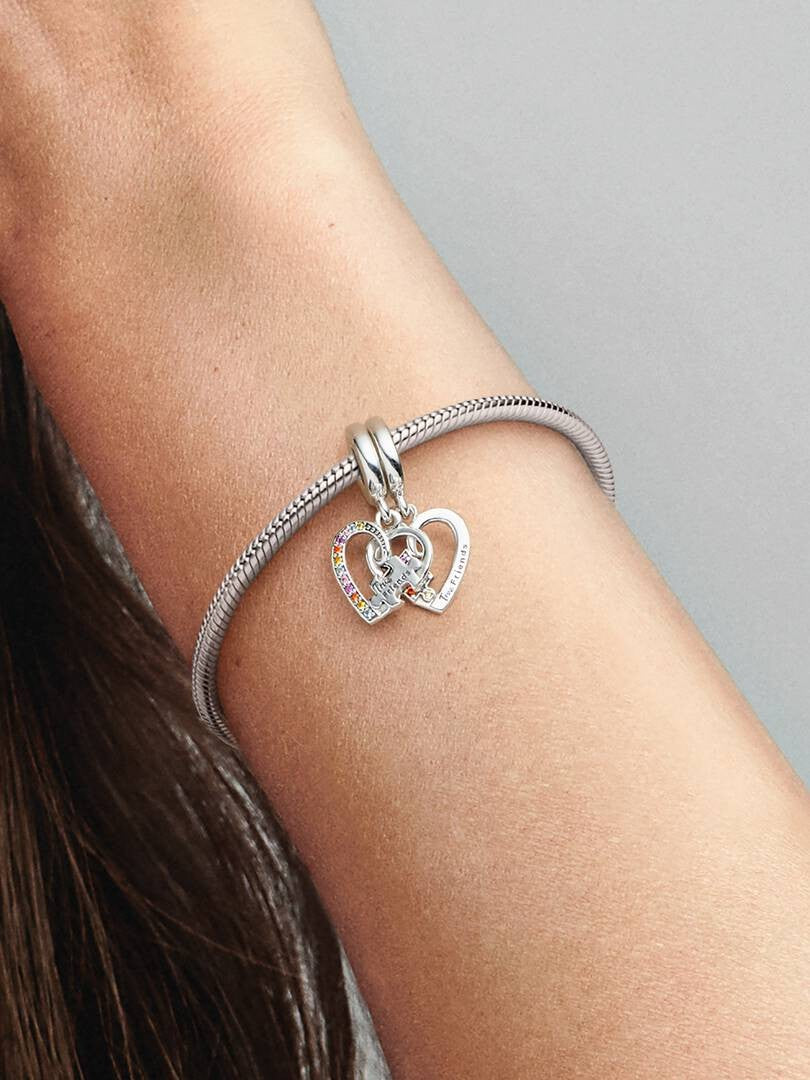 Puzzle Piece Hearts Splittable Friendship Hangende Bedel 792239C01