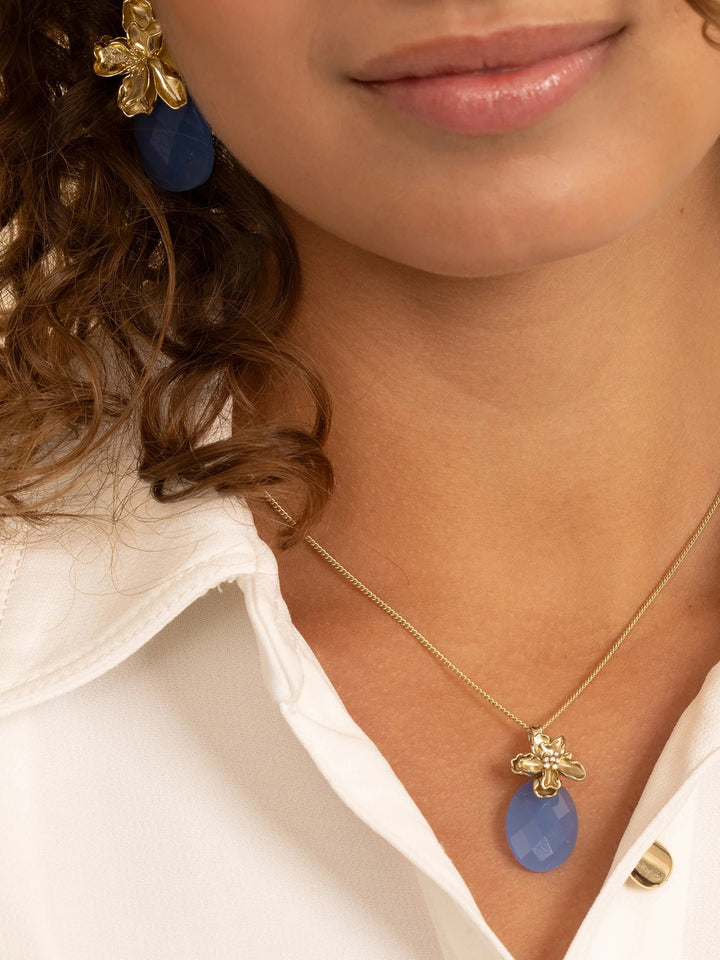 Sparkling Jewels Botanic Clip Pendant Gold Plated – PENG30