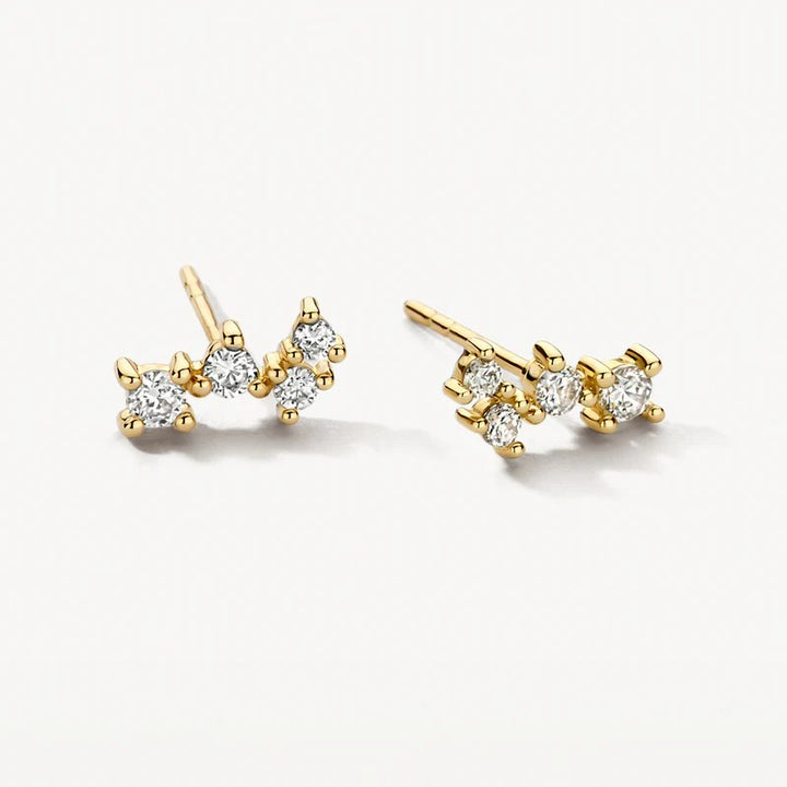 Blush Oorstekers 14 kt Geelgoud met Zirkonia – 7373YZI