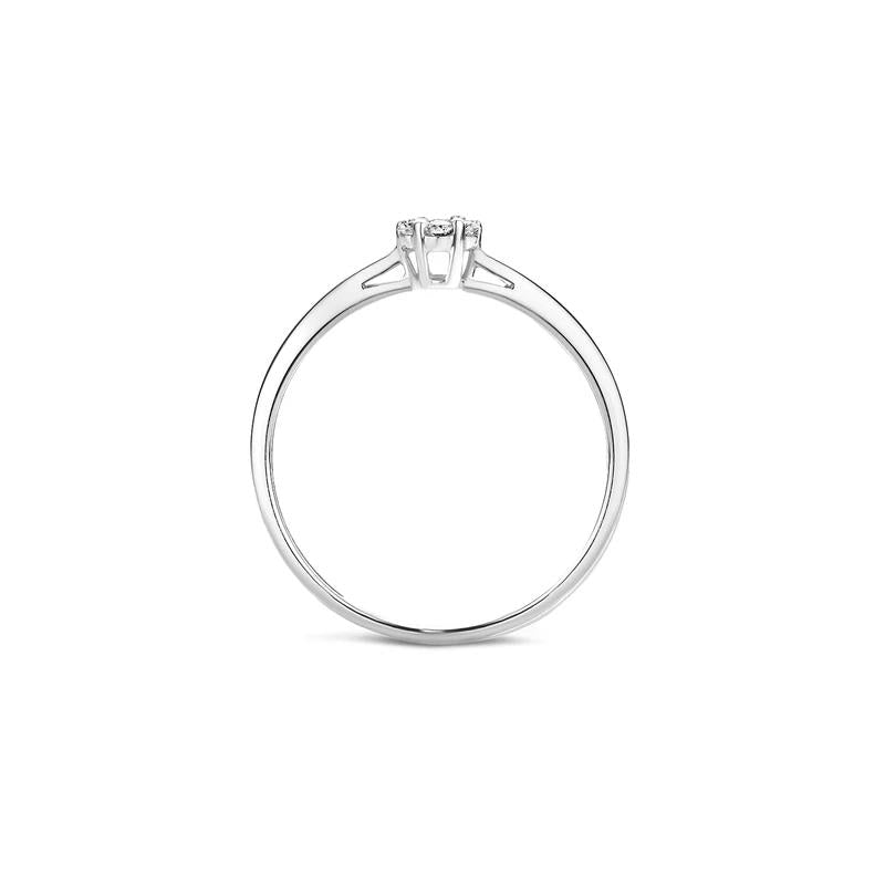 Ring 1610WDI - 14k Wit goud met Diamant
