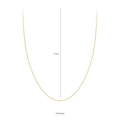 Collier 3046YGO/45 - 14k Geel goud
