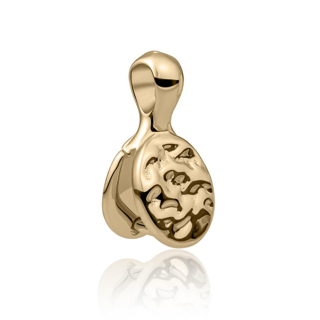 Pendant | Fuse - Silver - Polished Gold plated PENG26