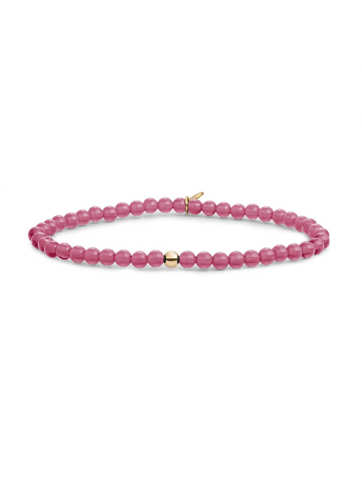 Sparkling Jewels Saturn Armband Small Candy Jade Gold Plated – SBG-GEM69-ADD-4MM