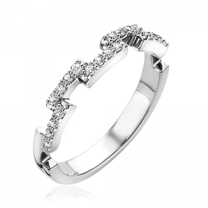 Zinzi zilveren ring met zirkonia ZIR1959