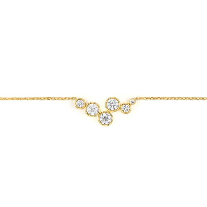 14 Karaat Gouden Diamanten Collier 0,43 ct
