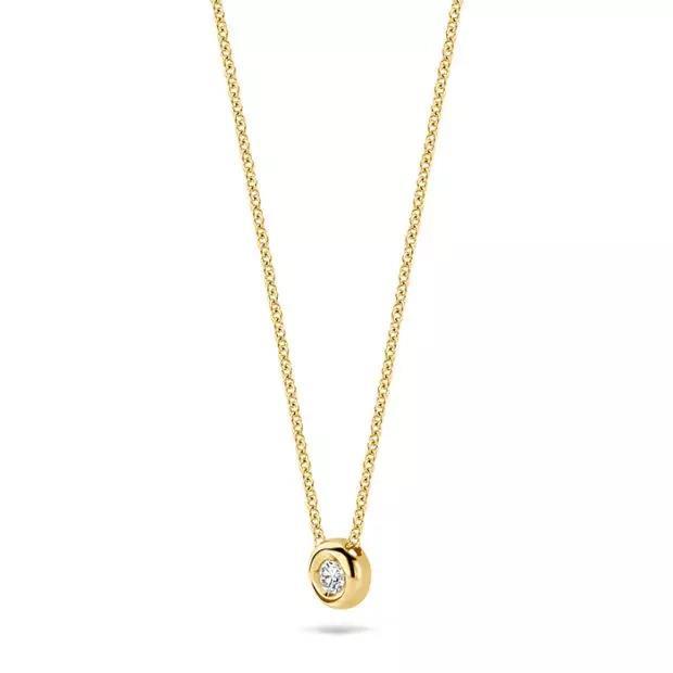 Collier 3114YDI - 14k Geel goud met Diamant