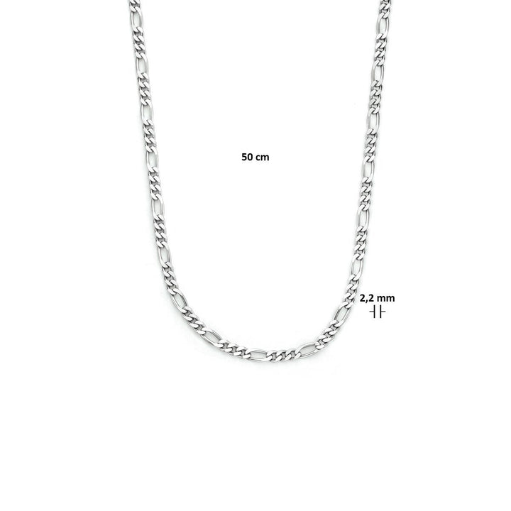 zilveren figaro collier 2.2  mm 50 cm