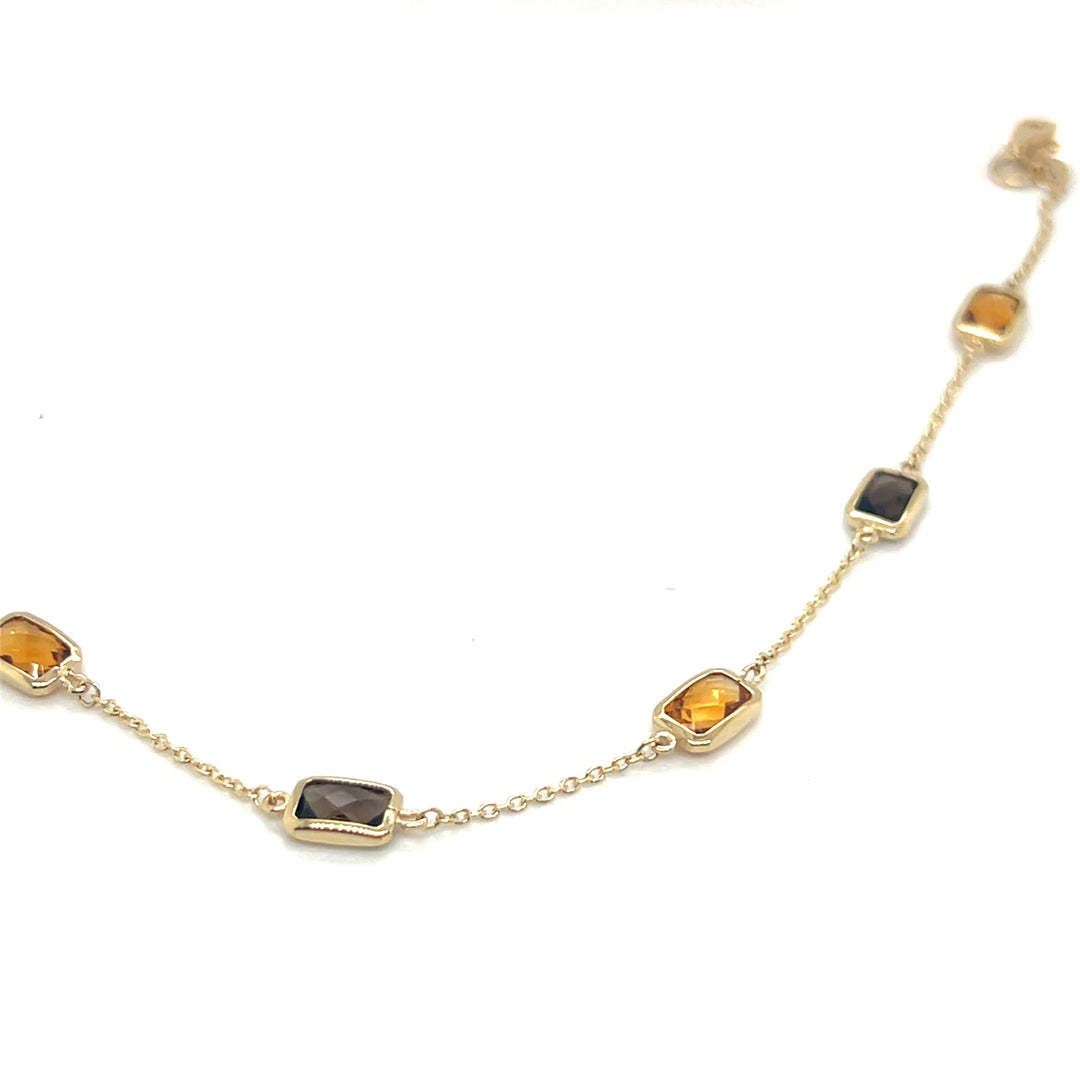 14 kt armband citiren rookkwarts rechthoekig