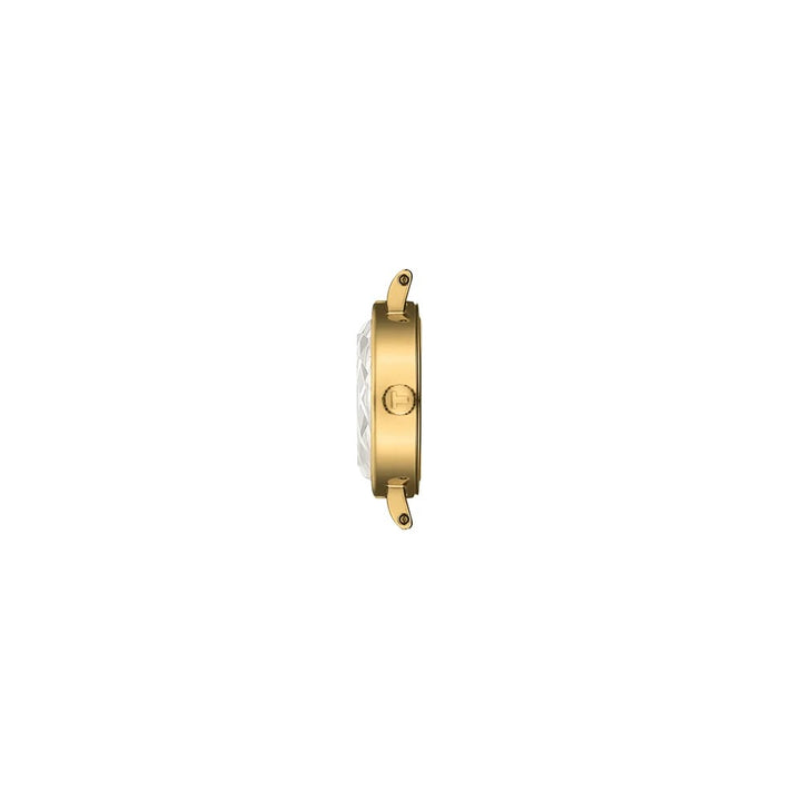 Tissot Lovely T140.009.36.371.00 goud bordeaux dameshorloge 20mm