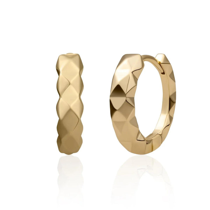 Earrings | Multi Edge Earrings - Gold EAG29