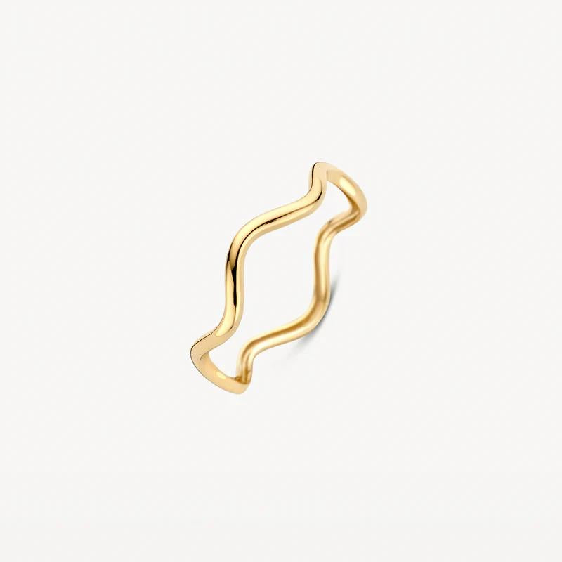 14k Blush Jewels geelgouden Ring 1261YGO – Golvend Design