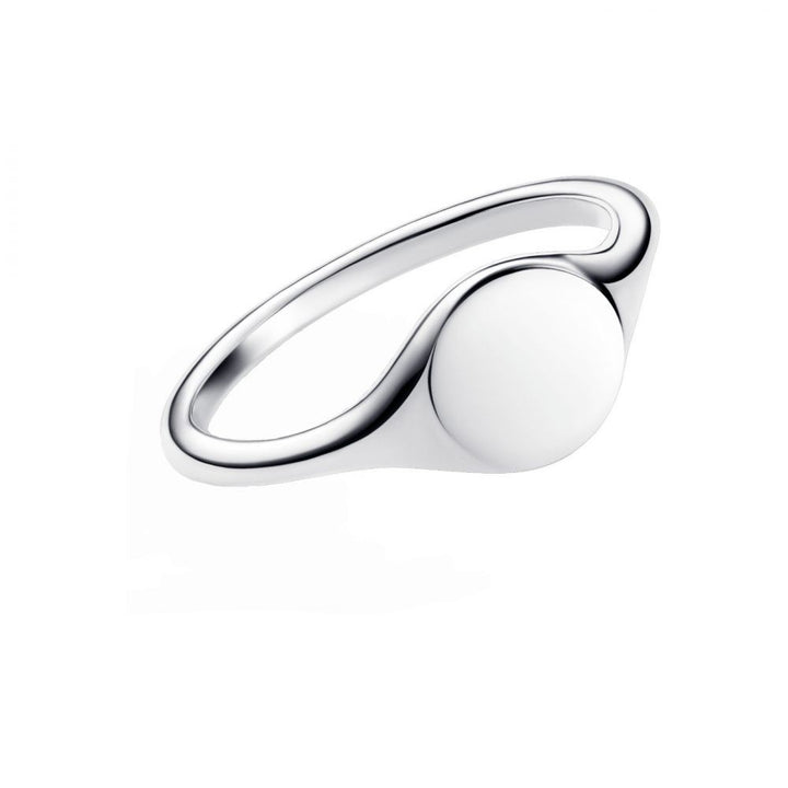 Pandora Moments 925 Sterling Silver Graveerbare Zegel Ring 193093C00-54