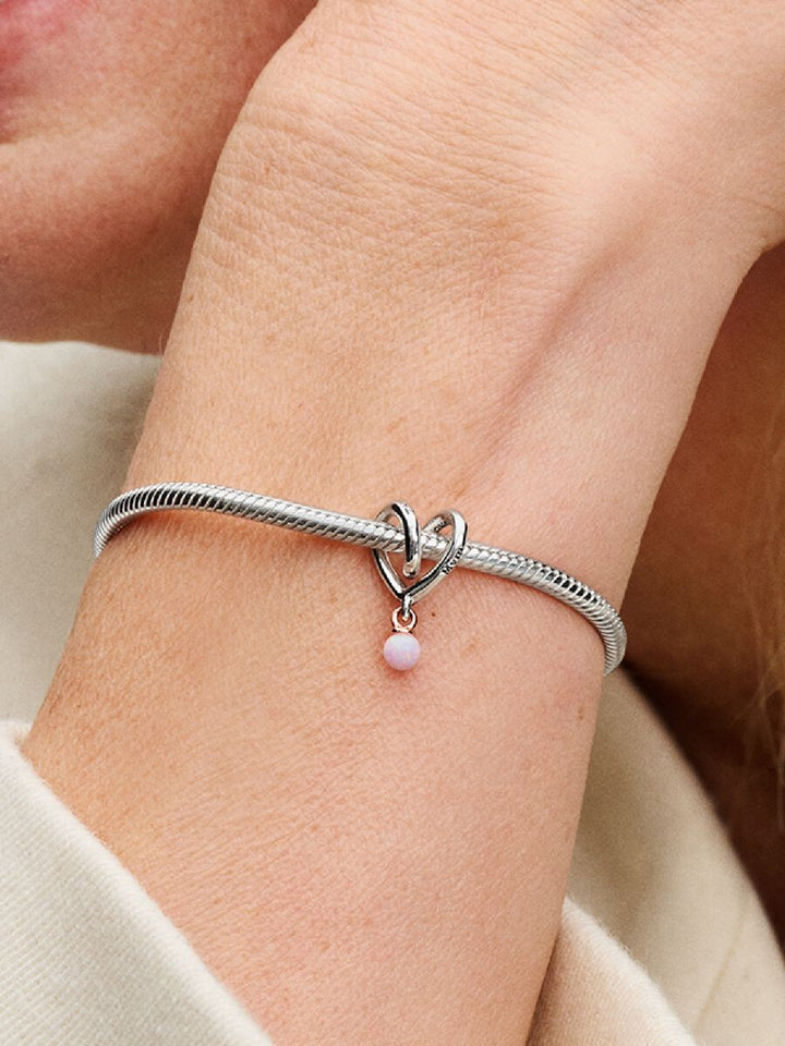 Pandora Tweekleurig Gedraaid Hartbedel 783242C01