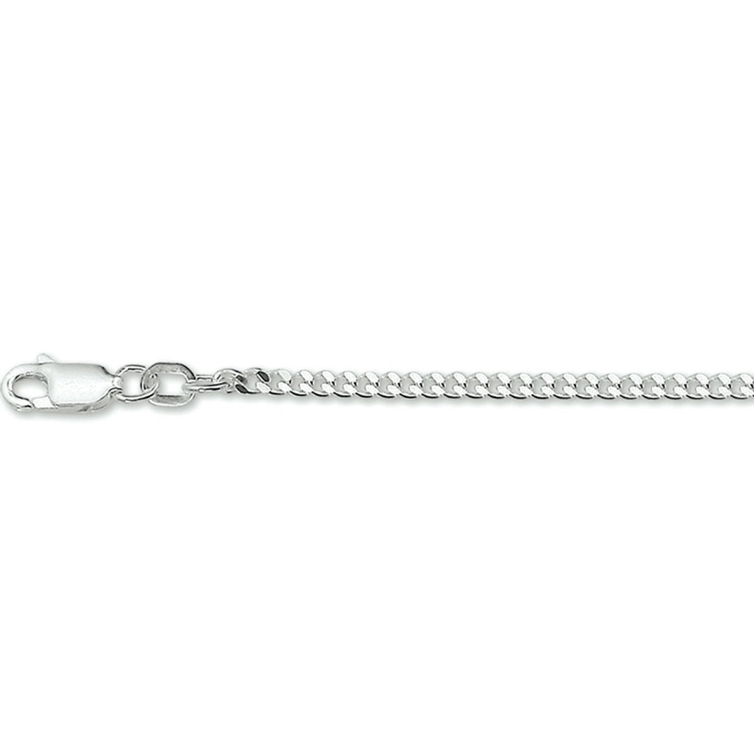 Zilveren collier geslepen gourmette 1,9 mm – 40 cm