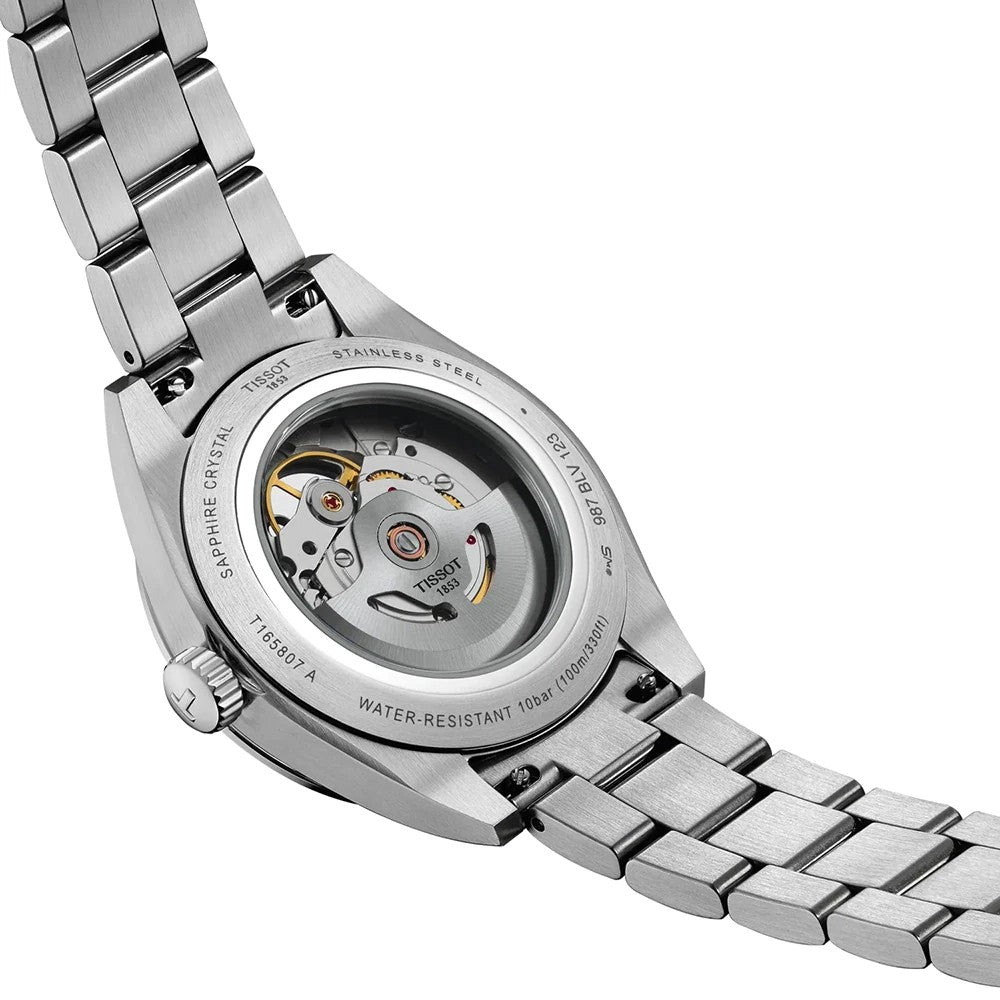 Tissot Gentleman T165.807.11.031.00 automaat staal zilver 38mm