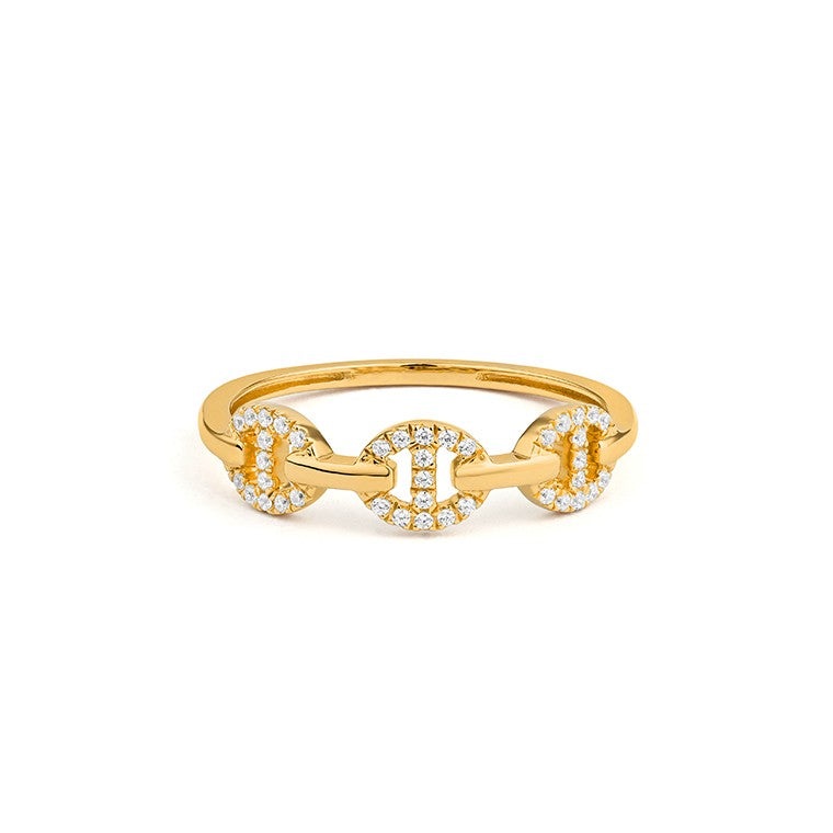 14 Karaat Geelgouden Diamantring 0.12 ct G/SI R0140T63
