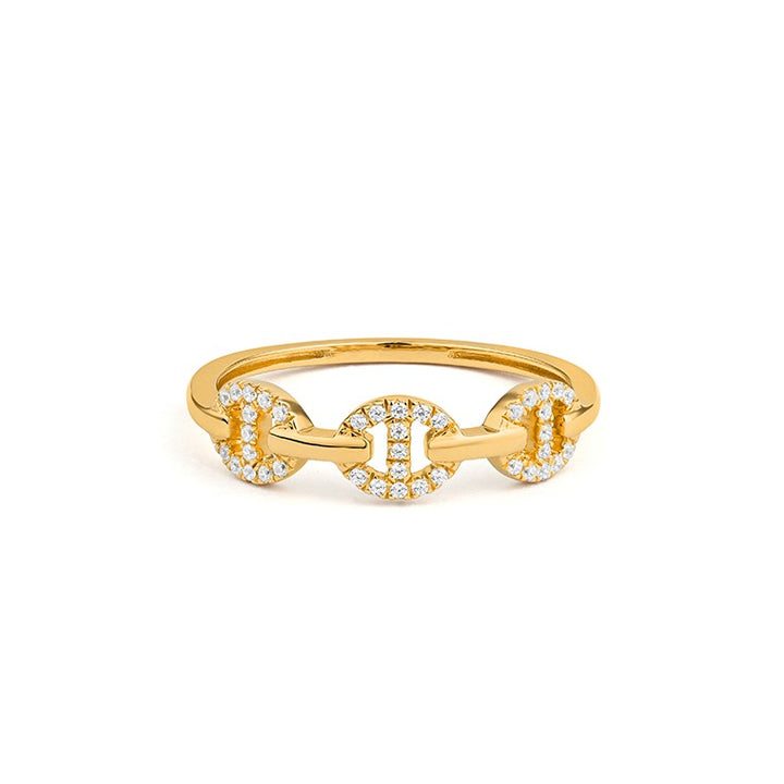14 Karaat Geelgouden Diamantring 0.12 ct G/SI R0140T63