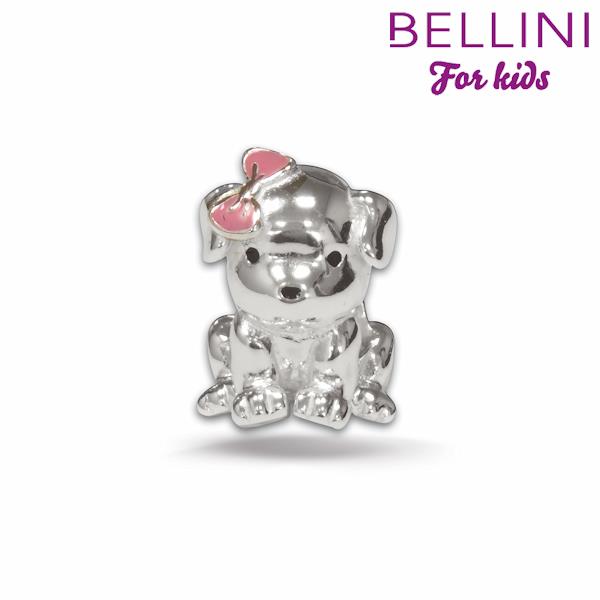 tedora bellini bedel zilver hondje strik