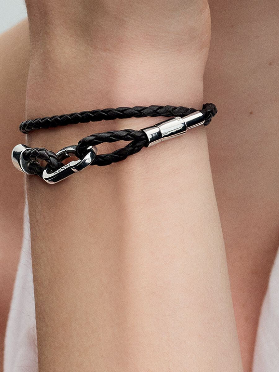 Pandora  Double leather bracelet brown 593338C01-D2