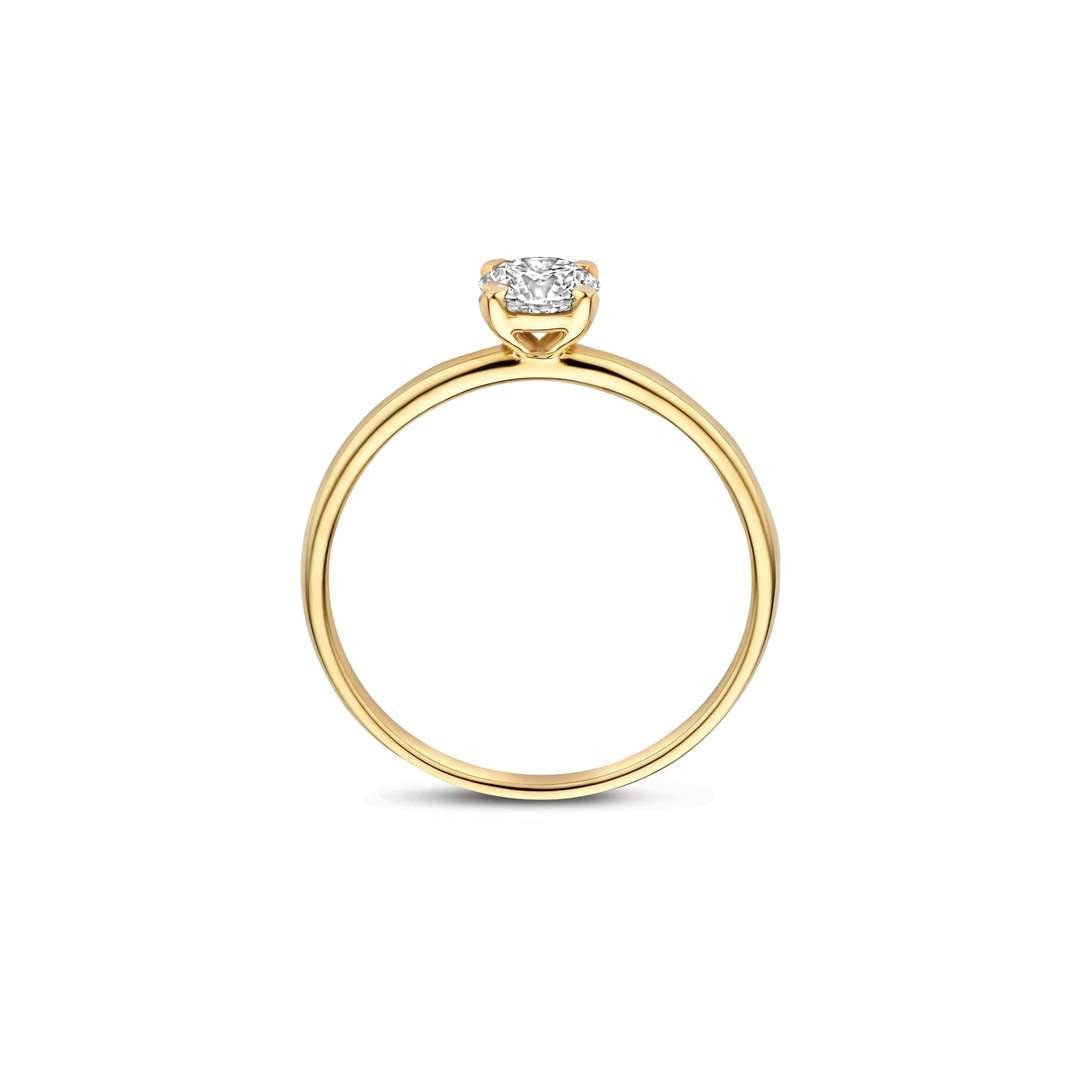 Blush Lab Diamonds Ring LG1075Y – 14 Karaat Geelgoud met 0,50ct Lab Grown Diamant – Maat 54
