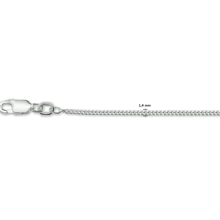 collier gourmette 4-zijdes geslepen 1,4 mm