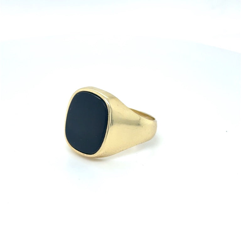 14 kt Geelgouden Zegelring 13 x 15 mm – Occasion
