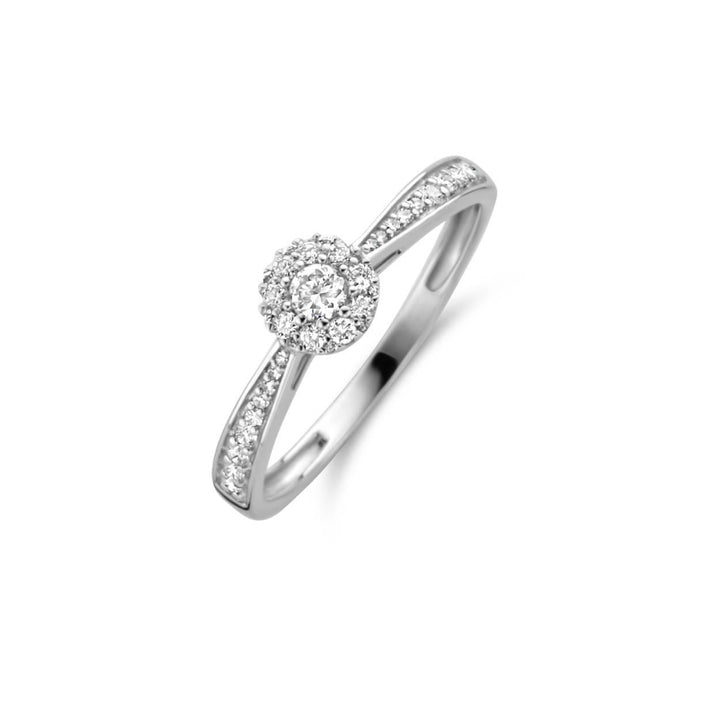Ring 1650WDI - 14k Wit goud met Diamant