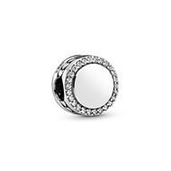 Engravable sterling silver charm 798747C01