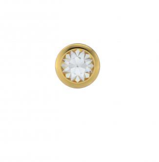 schietoorbellen  Kristal, 3 mm, verguld, Chirurgis