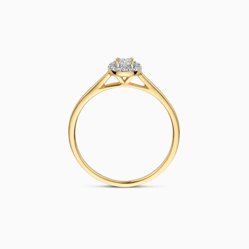 Blush Lab Diamonds Ring LG1023Y 0.13 &amp; 0.09 ct