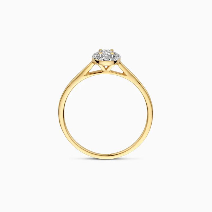 Blush Lab Diamonds Ring LG1023Y 0.13 &amp; 0.09 ct