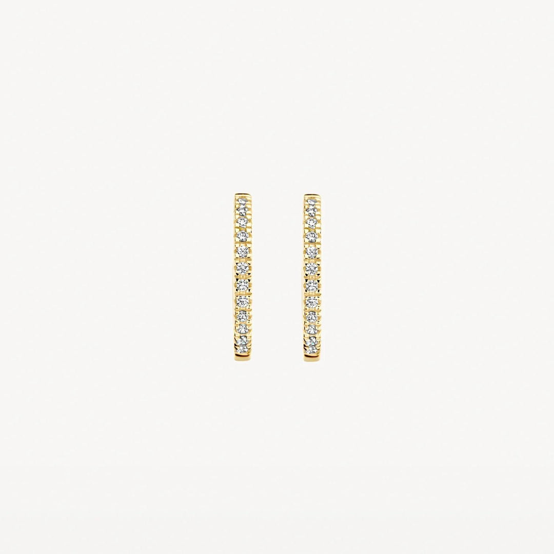 14 kt oorringen Blush zirkonia 7309YZI