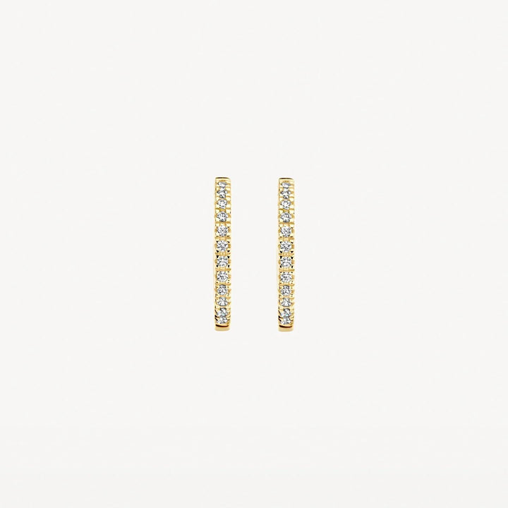 14 kt oorringen Blush zirkonia 7309YZI