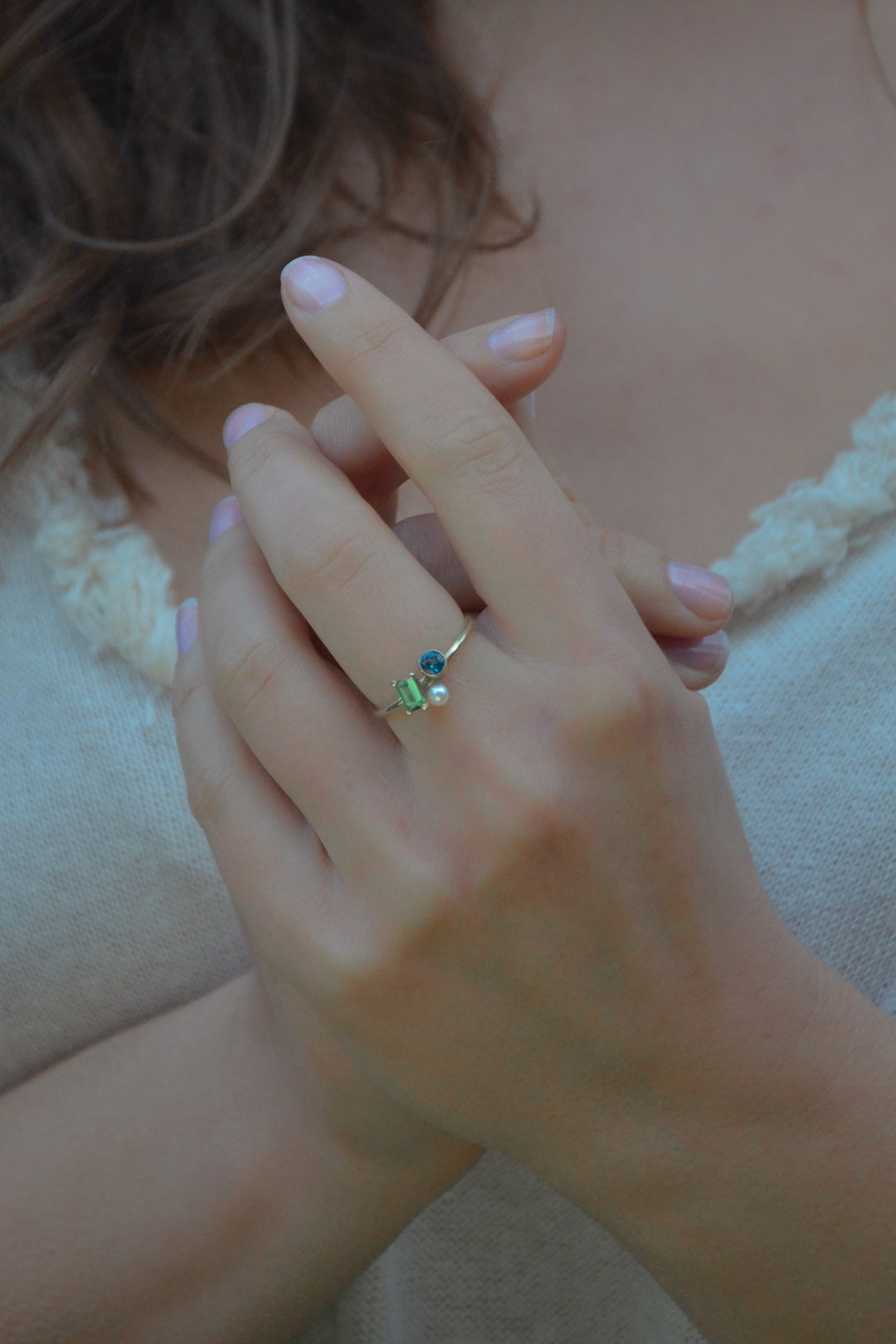 Goudsmid Vera 14 karaats geelgouden ring Daphne