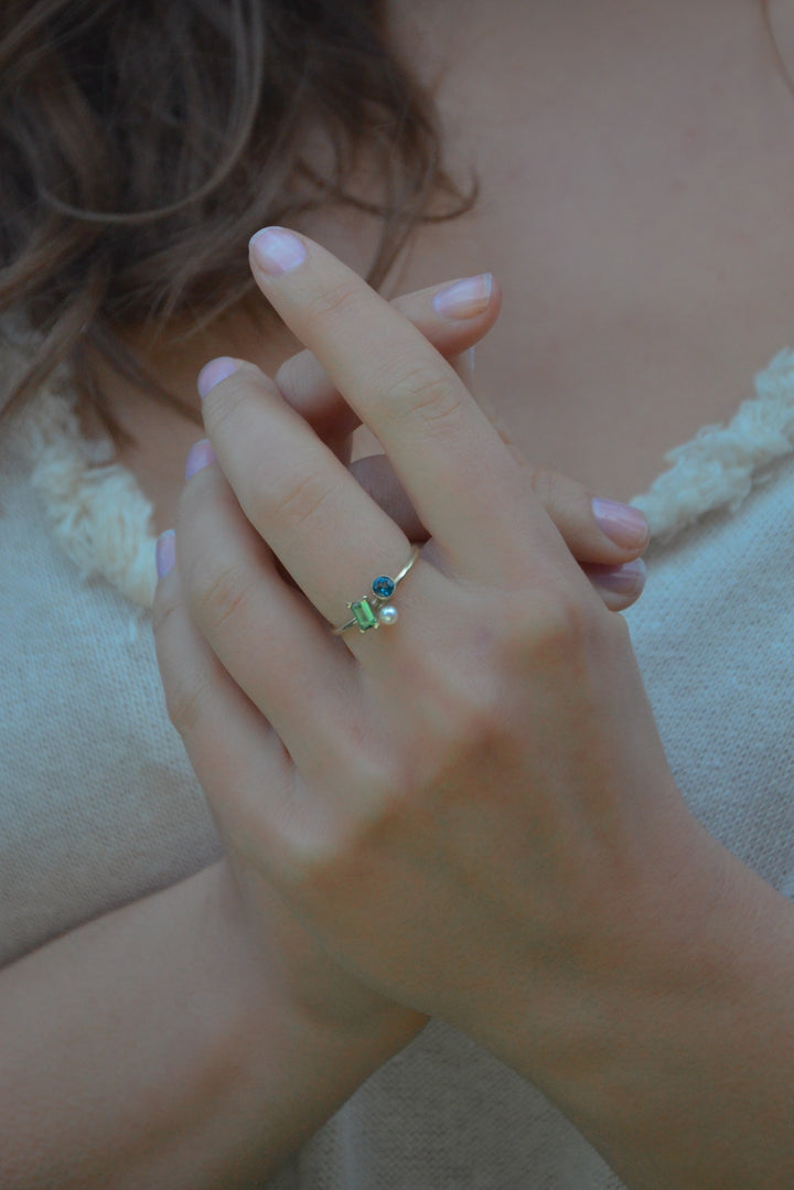 Goudsmid Vera 14 karaats geelgouden ring Daphne