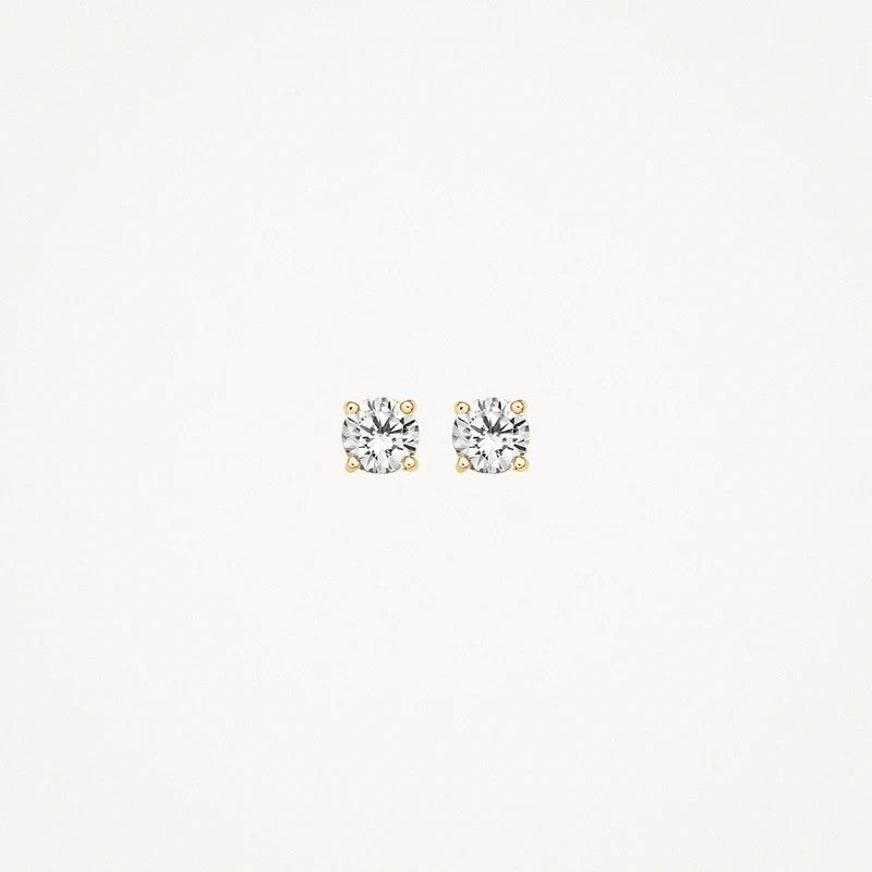 Blush Jewels oorknoppen 7127YZI - 14k Geelgoud met Zirkonia