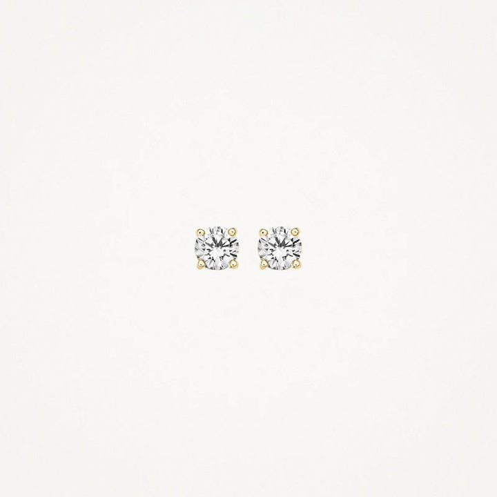 Blush Jewels oorknoppen 7127YZI - 14k Geelgoud met Zirkonia