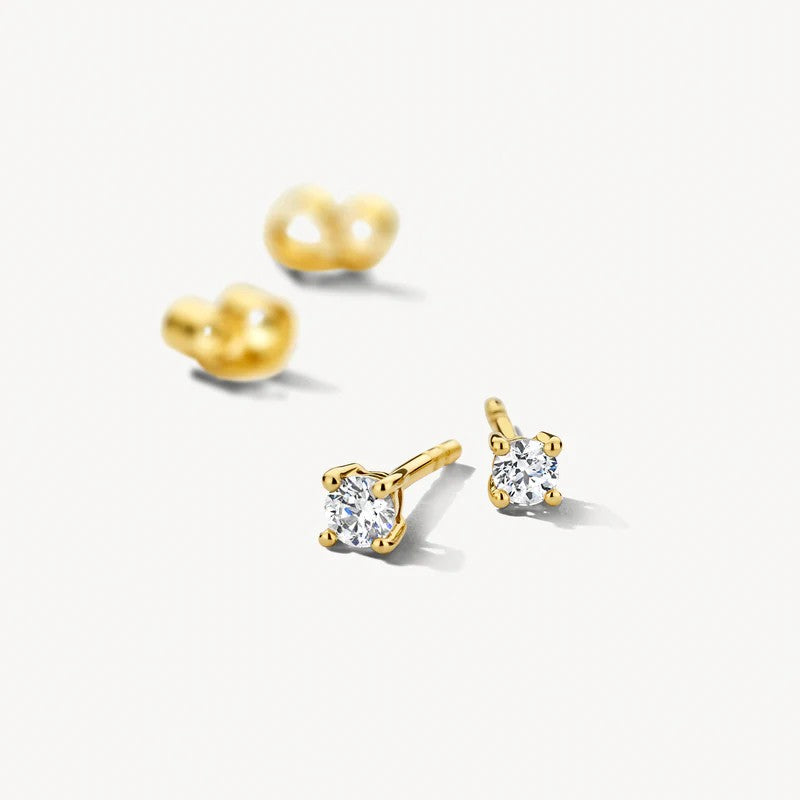 Blush Jewels oorknoppen 7127YZI - 14k Geelgoud met Zirkonia