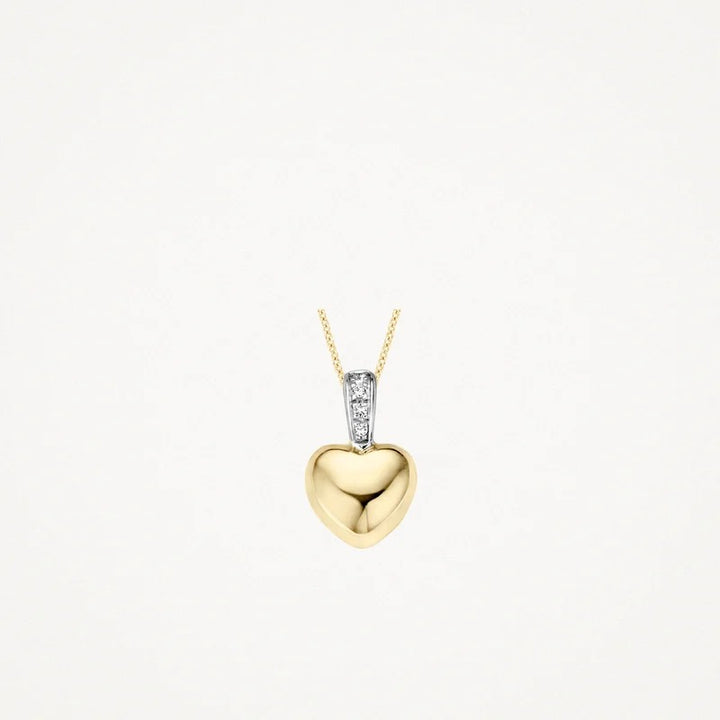 Blush Jewels hanger 6077BZI - 14k Geel en witgoud met zirkonia