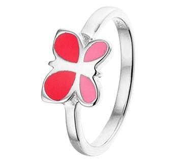 Zilveren Kinder Ring Vlinder met Emaille – 13.27684