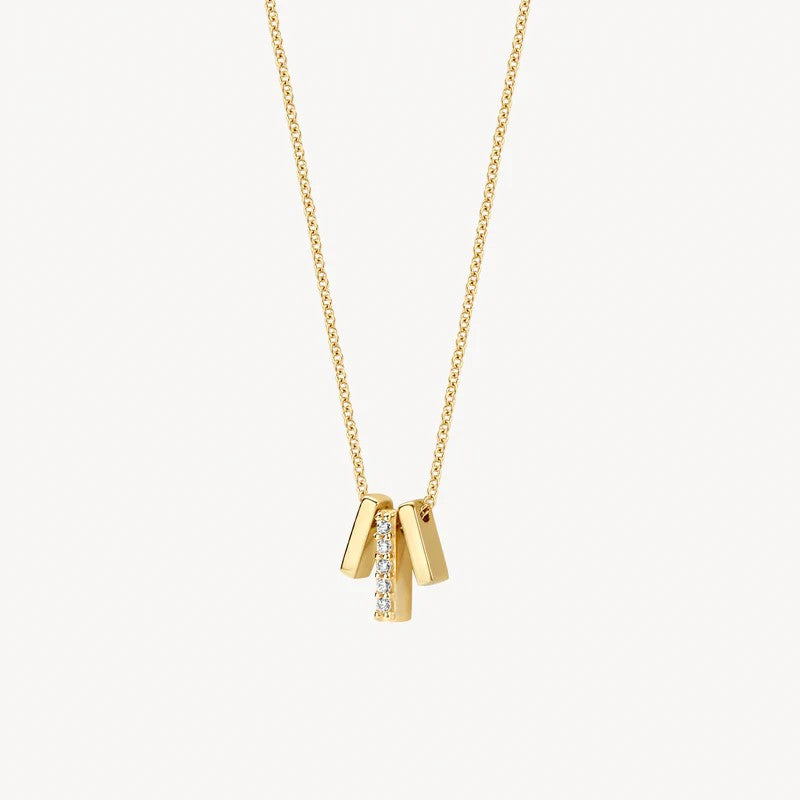 Collier 3122YZI - 14k Geelgoud met zirkonia