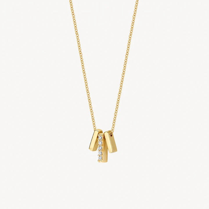 Collier 3122YZI - 14k Geelgoud met zirkonia