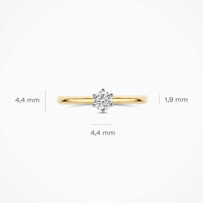Blush Lab Diamonds Ring LG1037B – 14 Karaat Goud met Lab Grown Diamant 0,30 ct