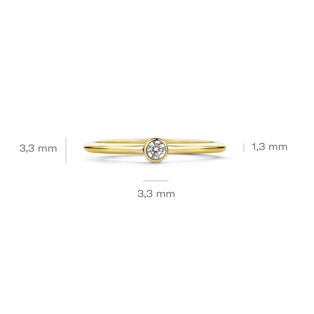 Blush Jewels Ring 1198YZI - 14k Geelgoud