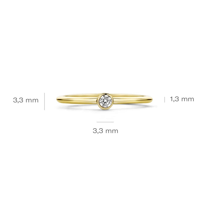 Blush Jewels Ring 1198YZI - 14k Geelgoud