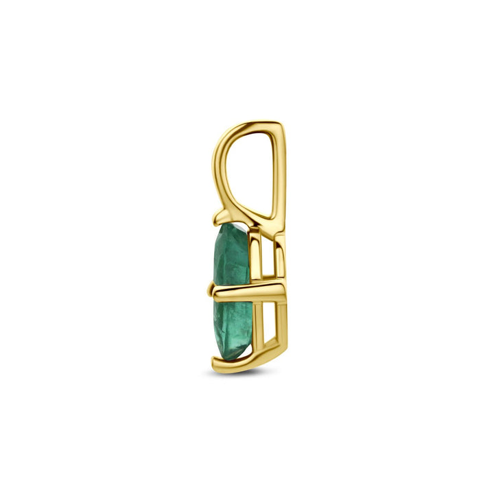 14 Karaat Geelgouden Hanger met Smaragd 40.36716