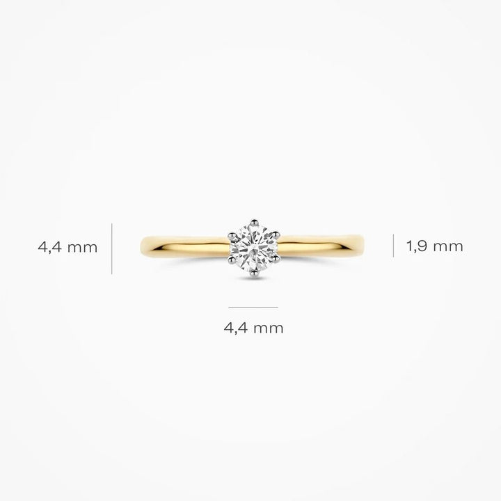 Blush Lab Diamonds Ring LG1037B – 14 Karaat Goud met Lab Grown Diamant 0,30 ct