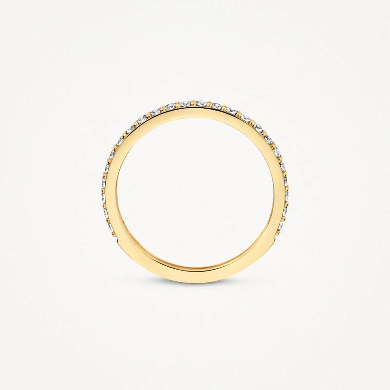14k Geelgoud met zirkonia Ring 1244YZI/54