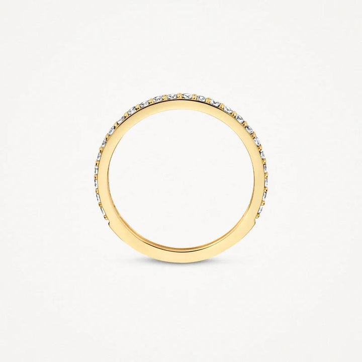 14k Geelgoud met zirkonia Ring 1244YZI/54